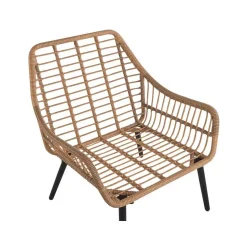 LAURETO - Bistroset voor 2 - Natuurlijk - PE rotan