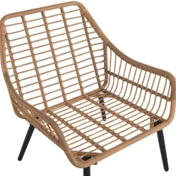 LAURETO - Bistroset voor 2 - Natuurlijk - PE rotan