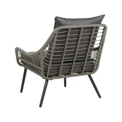 LAURETO - Bistroset voor 2 - Grijs - PE rotan