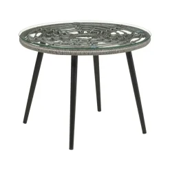 LAURETO - Bistroset voor 2 - Grijs - PE rotan