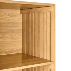 LEANDRO - Opbergkast 4 planken - Lichtbruin - MDF