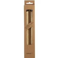 LED dinerkaarsen goudkleurig 25 cm - 2 stuks