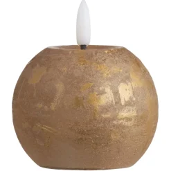 LED-kaars Bal - goudkleur - Ø8 cm