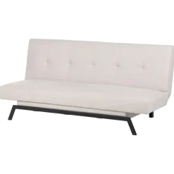 LEEDS - Slaapbank 3-zits - Wit - Polyester