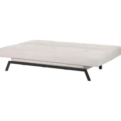 LEEDS - Slaapbank 3-zits - Wit - Polyester