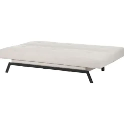 LEEDS - Slaapbank 3-zits - Wit - Polyester