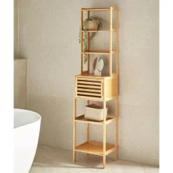 LEHI - Badkamerkast - Lichthout - Bamboe