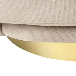 LEJRE - Fauteuil - Taupe - Polyester