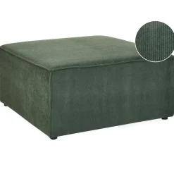 LEMVIG - Ottomaan - Donkergroen - Corduroy