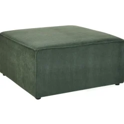 LEMVIG - Ottomaan - Donkergroen - Corduroy
