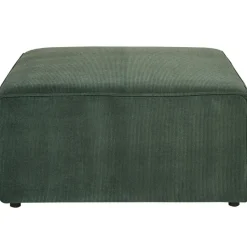 LEMVIG - Ottomaan - Donkergroen - Corduroy