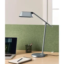 LEONIS - Bureaulamp LED - Grijs - Synthetisch materiaal