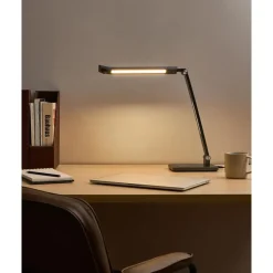 LEPUS - Bureaulamp LED - Donkergrijs - Synthetisch materiaal