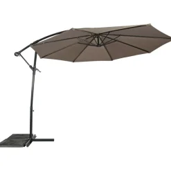 Les - Gemini zweefparasol taupe 3 m