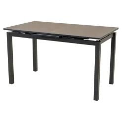 Les - Lagos-uittrektafel 130/160x75 cm - matt antraciet