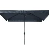 Les - Libra parasol met volant grijs 3x2 m
