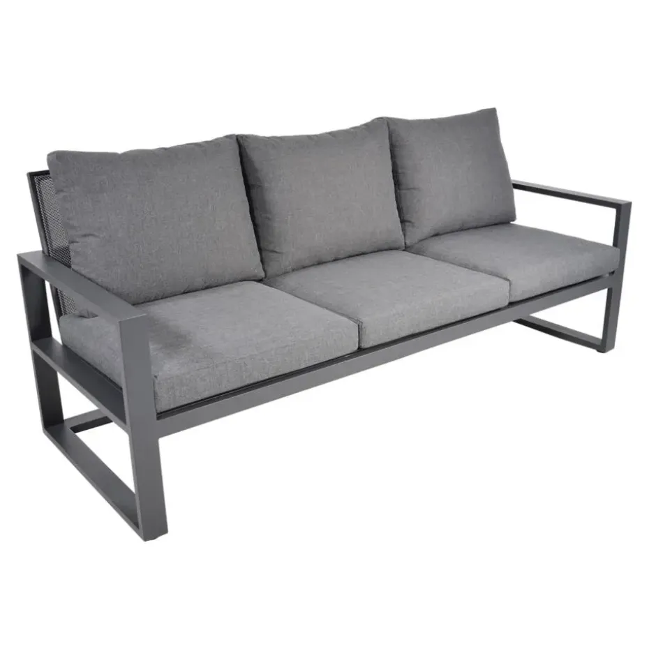 Les - Loungebank Pina Colada nuance 209x80 cm - grijs