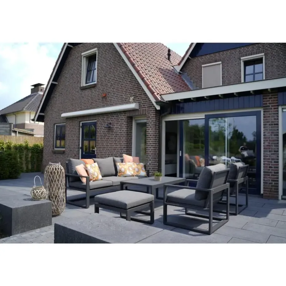 Les - Loungebank Pina Colada nuance 209x80 cm - grijs