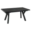 Les - Murcia negro uitrektafel exclusive 163/203x93cm - matt antraciet