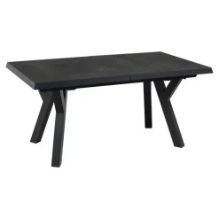 Les - Murcia negro uitrektafel exclusive 163/203x93cm - matt antraciet