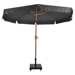 Les - Parasol Libra houtlook Ø3mtr - grijs
