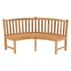 Les - Ronde bank teak 200x53x92cm