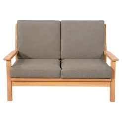 Les - Teak loungebank teak 124cm + kussen