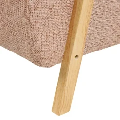 LESJA - Fauteuil - Roze - Stof