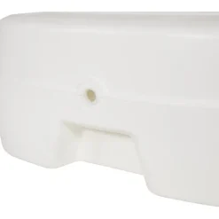 Lesli Living Parasolvoet met wieltjes - wit - 48 x 48 cm - 50 liter