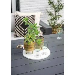 Levanto lounge-diningtafel - 111x111 cm - carbon black