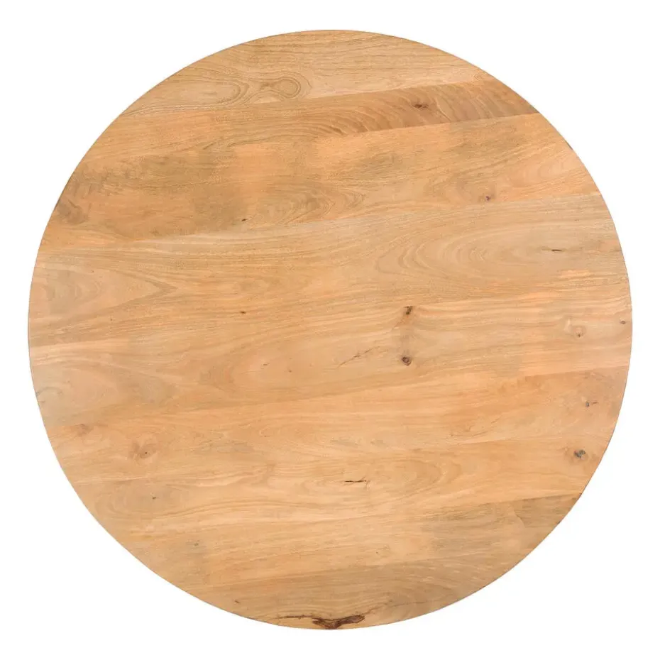 Lewis & Loft Eettafel Levi – FSC® mangohout – Rond – Ø120 cm – Naturel