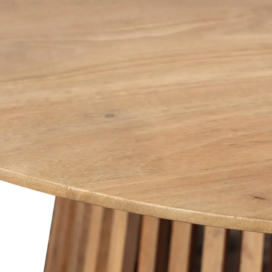 Lewis & Loft Eettafel Levi – FSC® mangohout – Rond – Ø120 cm – Naturel