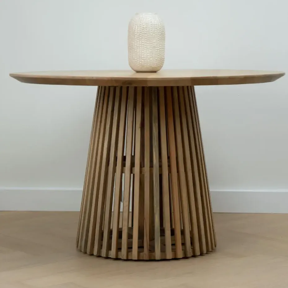 Lewis & Loft Eettafel Levi – FSC® mangohout – Rond – Ø120 cm – Naturel