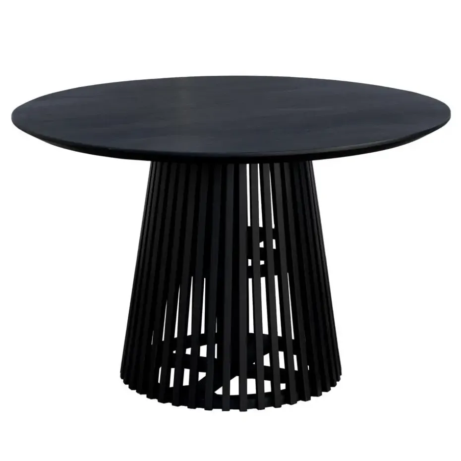 Lewis & Loft Eettafel Levi – Rond – Ø120 cm – Zwart