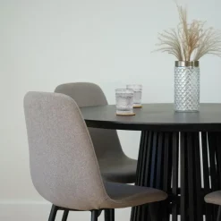 Lewis & Loft Eettafel Levi – Rond – Ø120 cm – Zwart