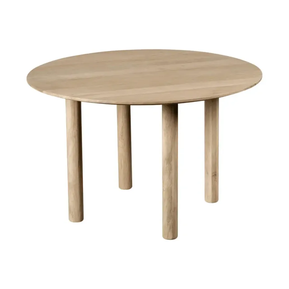 Lewis & Loft Eettafel Lian - Rond ⌀120 - Mangohout - Naturel
