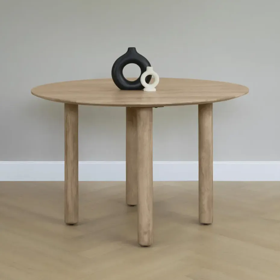 Lewis & Loft Eettafel Lian - Rond ⌀120 - Mangohout - Naturel