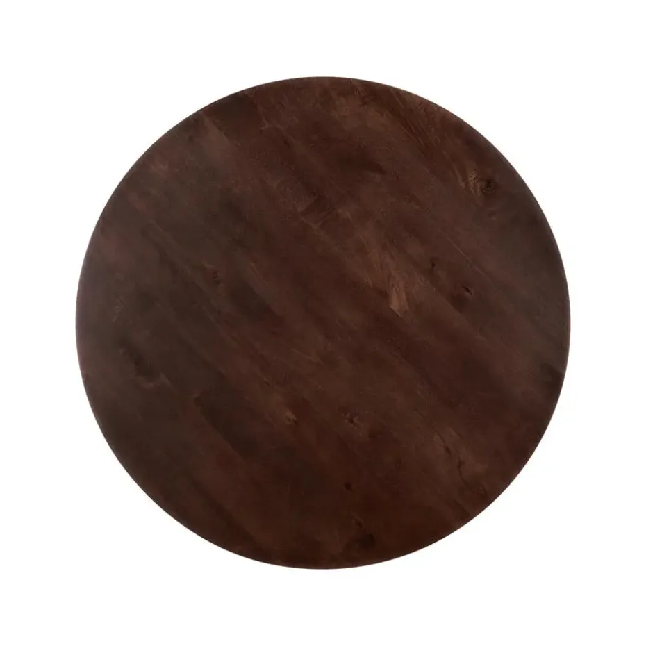 Lewis & Loft Eettafel Lian - ⌀120 - Mangohout - Walnoot bruin