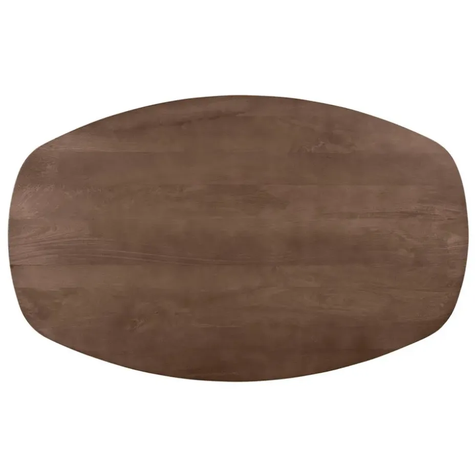 Lewis & Loft Eettafel Luna – Deens ovaal – 160 x 100 cm – Bruin