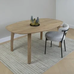 Lewis & Loft Eettafel Luna – Deens ovaal – 160 x 100 cm – Naturel