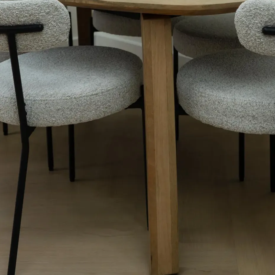 Lewis & Loft Eettafel Luna – Deens ovaal – 180x100 cm – Naturel