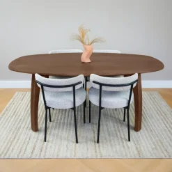 Lewis & Loft Eettafel Luna – Deens ovaal – 180 x 100 cm – Bruin