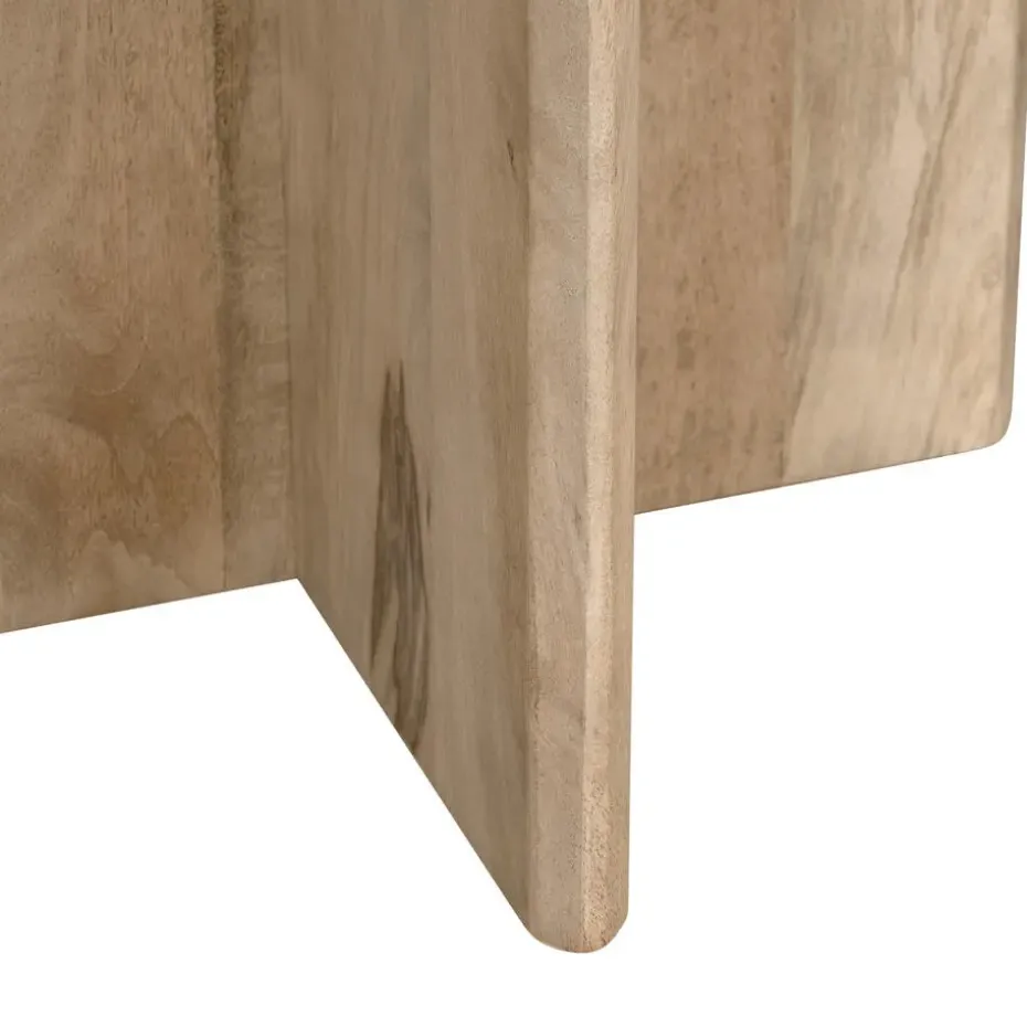 Lewis & Loft Eettafel Lupe - Rond ⌀130 - FSC®- mangohout - Naturel