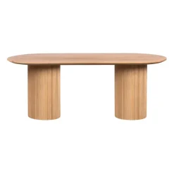 Lewis & Loft Eettafel Lynn – Ovaal – 200x90 cm – Mangohout – Naturel