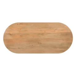 Lewis & Loft Eettafel Lynn – Ovaal – 200x90 cm – Mangohout – Naturel