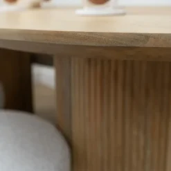 Lewis & Loft Eettafel Lynn – Ovaal – 200x90 cm – Mangohout – Naturel