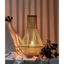 LEYTE - Lantaarn - Lichthout - 58 cm - Wilgenhout