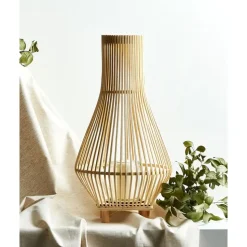 LEYTE - Lantaarn - Lichthout - 58 cm - Wilgenhout