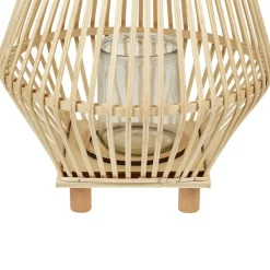 LEYTE - Lantaarn - Lichthout - 58 cm - Wilgenhout