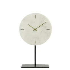 Light & Living - Klok MORENO - 25.5x10x42.5cm - Wit